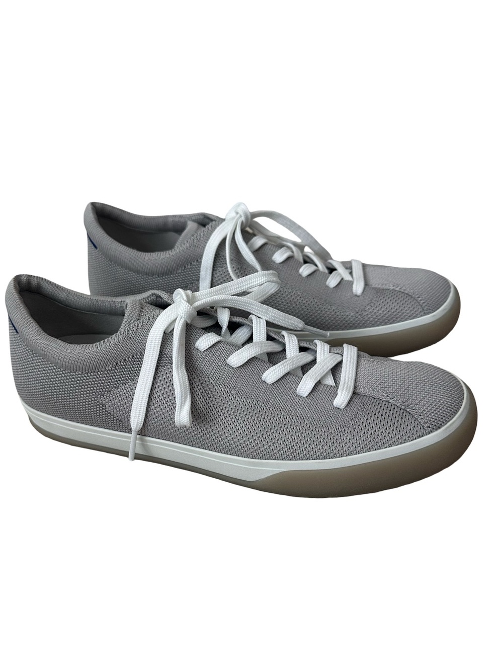 Rothy's "The Lace Up Sneaker" in Storm Grey with White Laces Sneakers